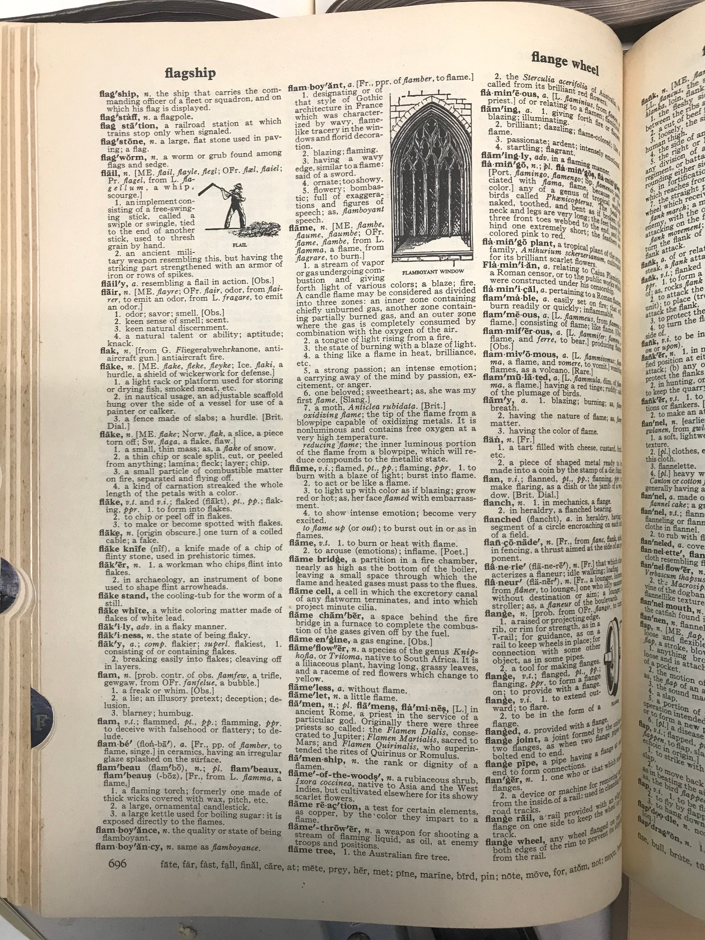 50 Original Vintage/antique Dictionary Pages Dating From 1800s to