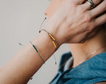 tiny beaded friendship bracelets | dainty stacking beach bracelets