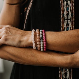 gemstone meditation bracelets | yoga bracelets | stacking beaded bracelets