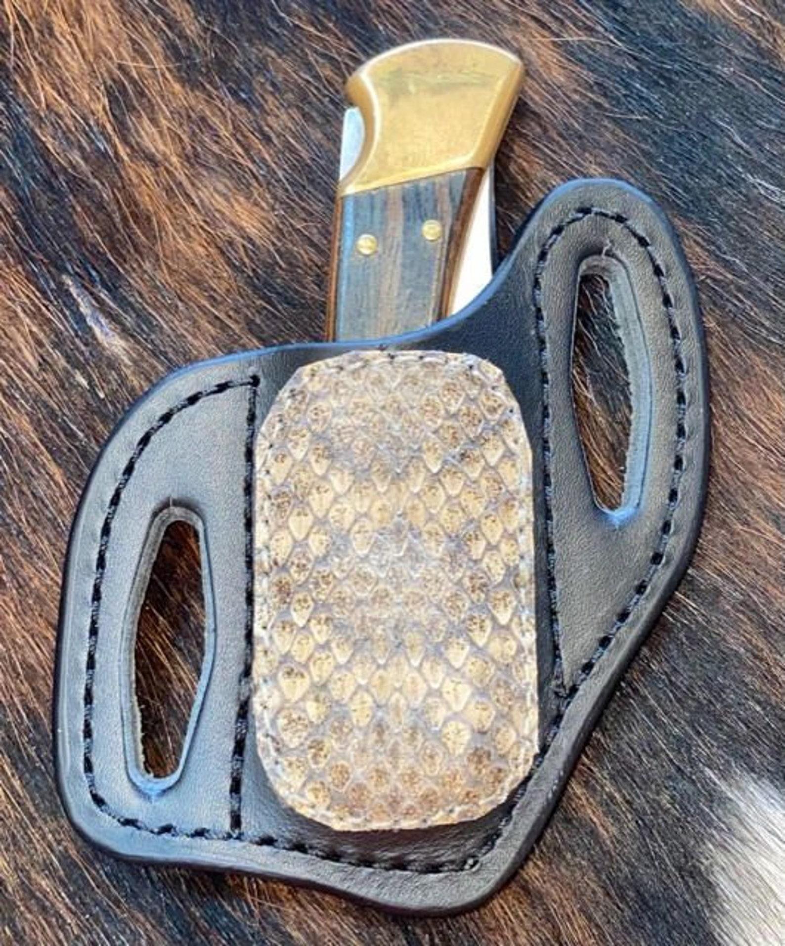 Buck Knife Sheath Harness/rattlesnake Etsy