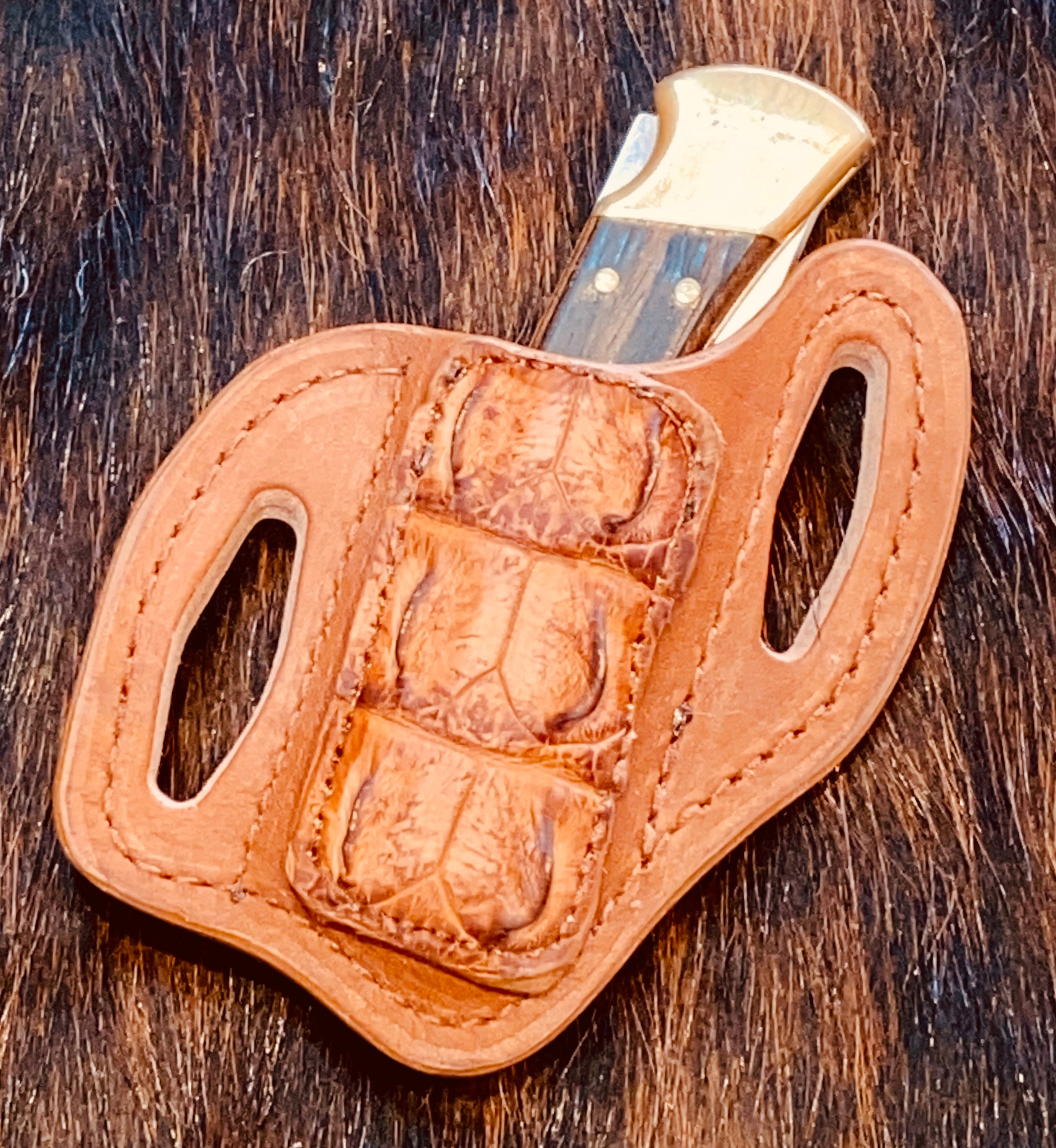 Buck Knife Sheath; #110/112 - Nile Crocodile - Etsy