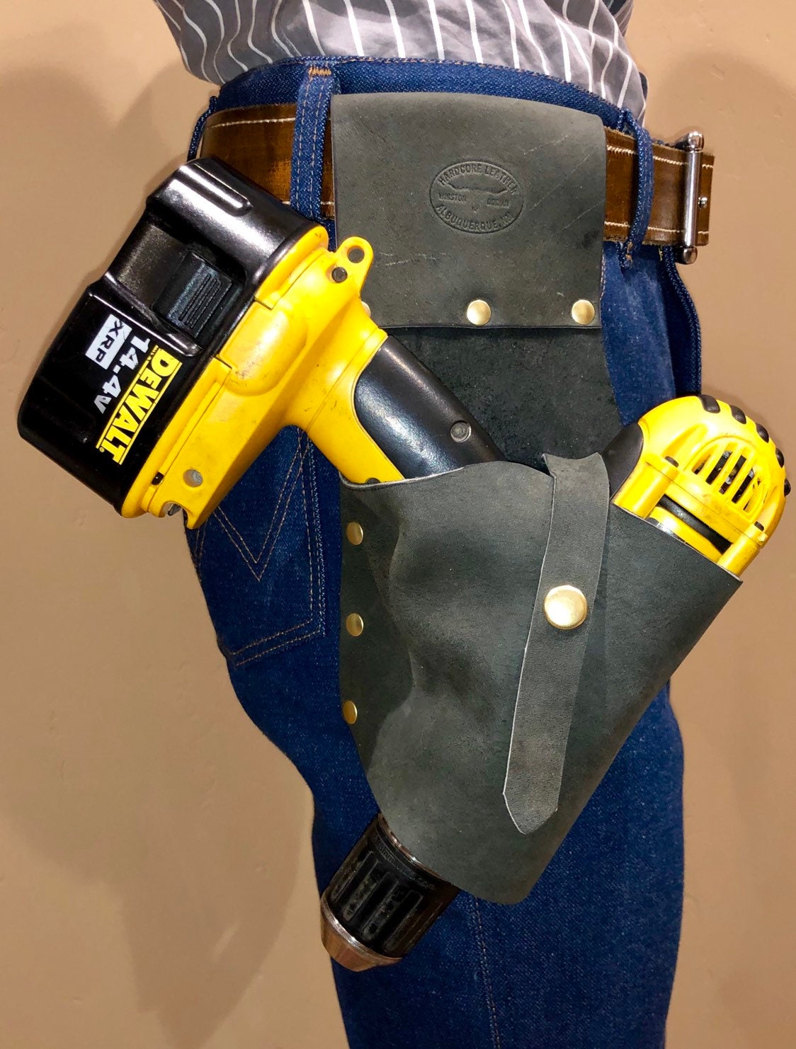 Drill Holster Leather Etsy