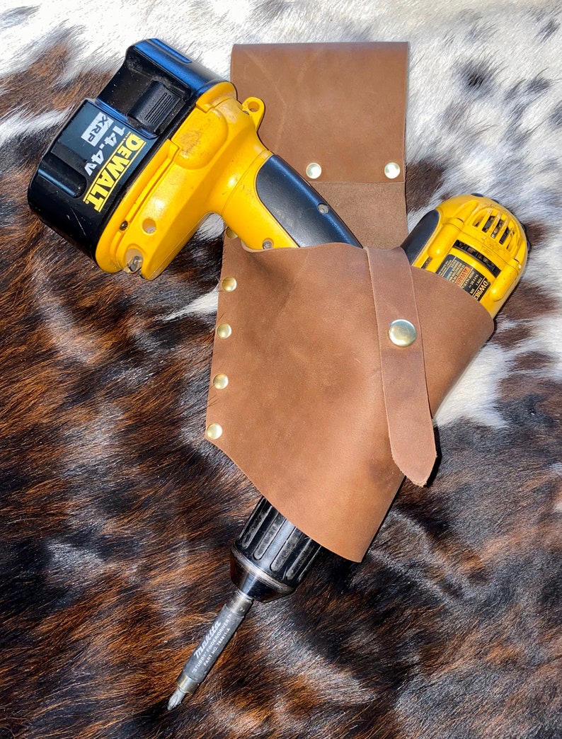 Drill Holster Leather Etsy