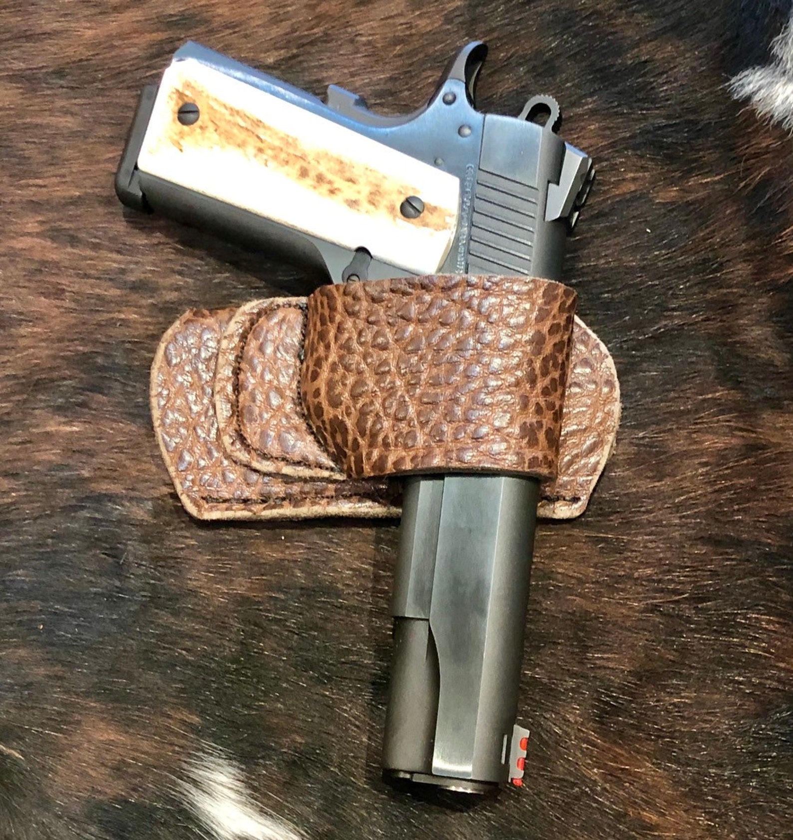 Yaqui Belt Slide 1911 45/10mm Holster RH Etsy