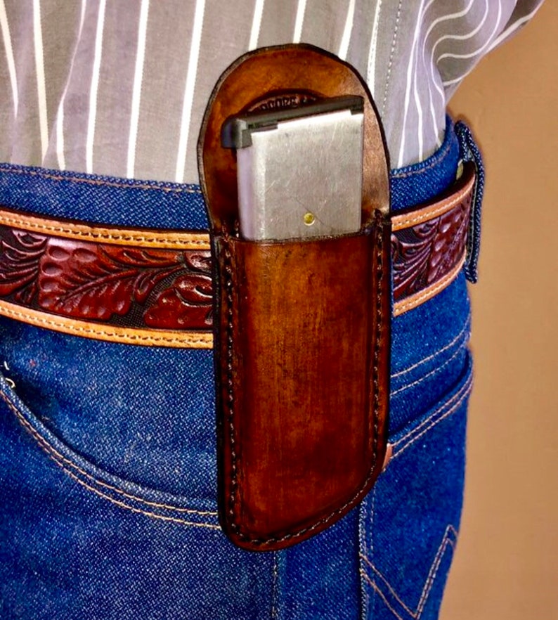 1911 .45 /10mm Mag Pouch W Belt Clip Etsy