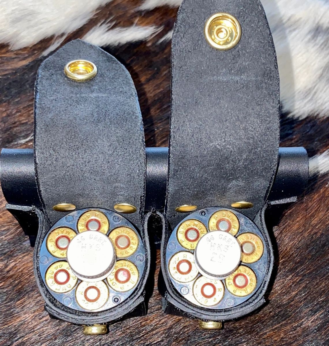 Depring Double Speed Loader Belt Pouch For Revolvers - Fits .22 Mag To .44 Mag