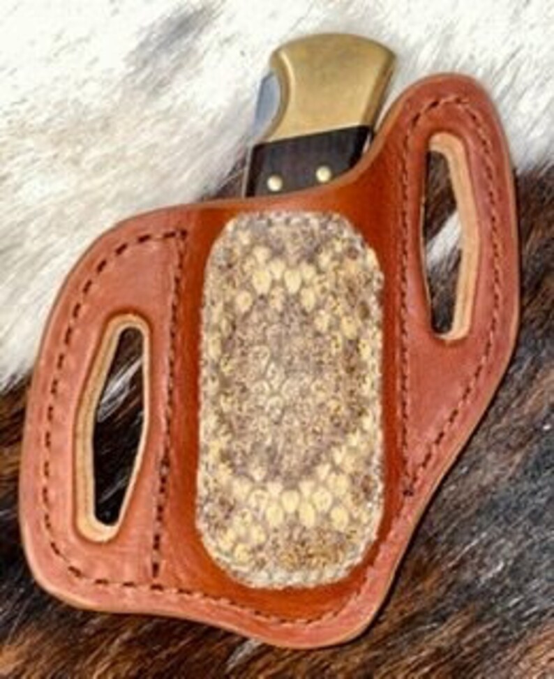 Buck Knife Sheath Harness/rattlesnake Etsy
