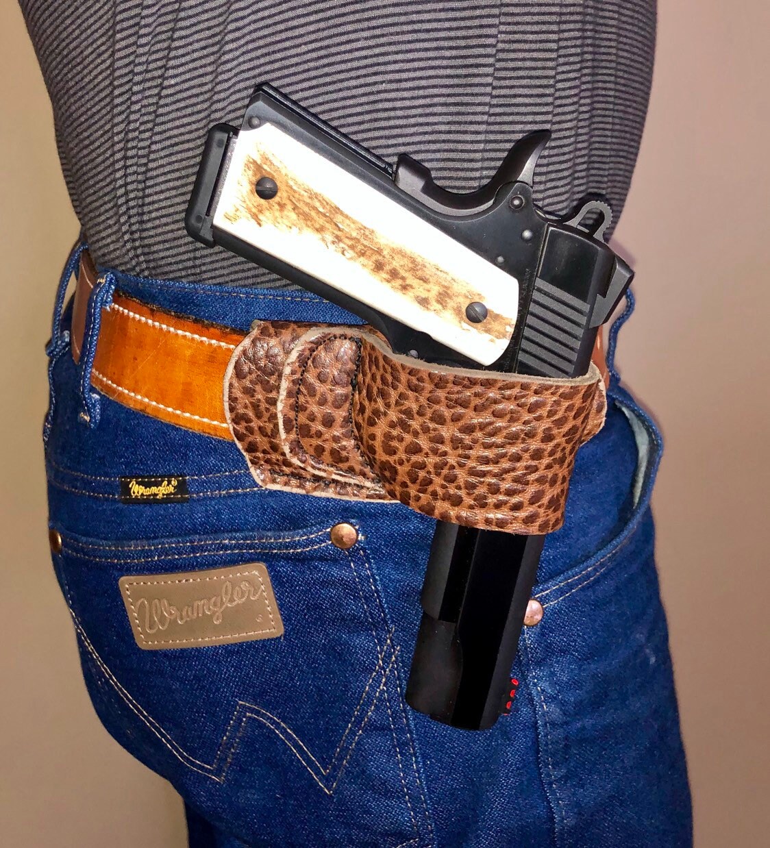 Yaqui Belt Slide 1911 45/10mm Holster RH Etsy