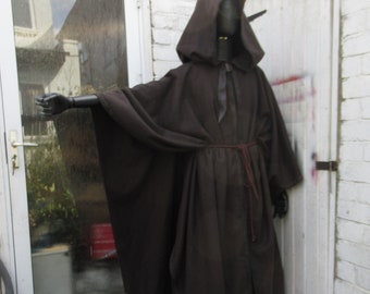 Cosplay wool cape robe tunic grey brown many colours