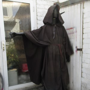 Cosplay wool cape robe tunic grey brown many colours