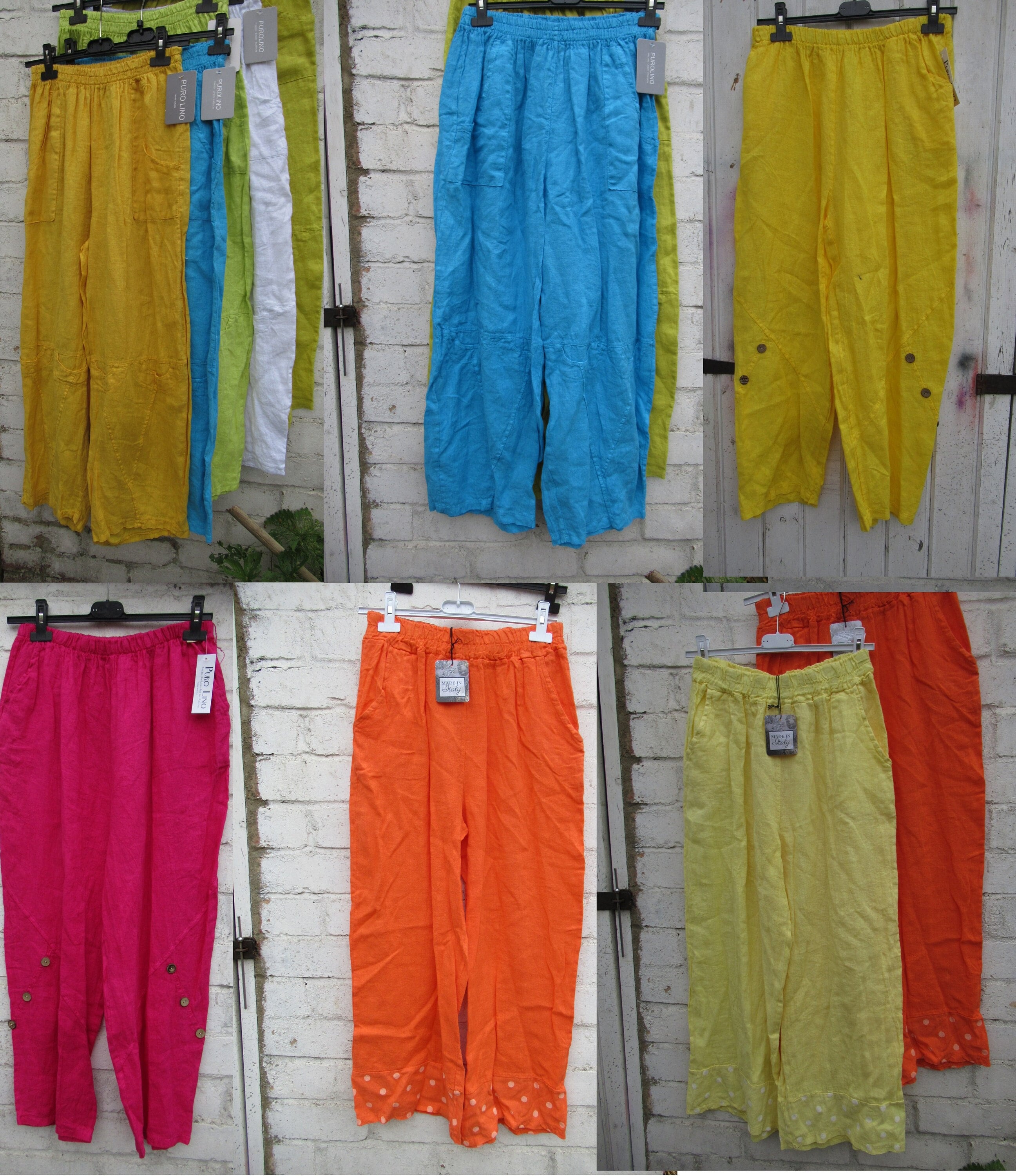 MADE IN ITALY: Coole Baggy Stretch-Hose Joggpants Haremshose 4 Farben 36 - 42 EUR 29,90 - DE