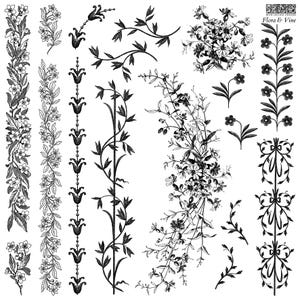 Flora & Vine 12 x 12 IOD Stamp