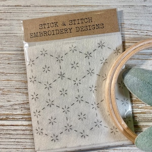 Stick and Stitch Embroidery Sashiko Pattern