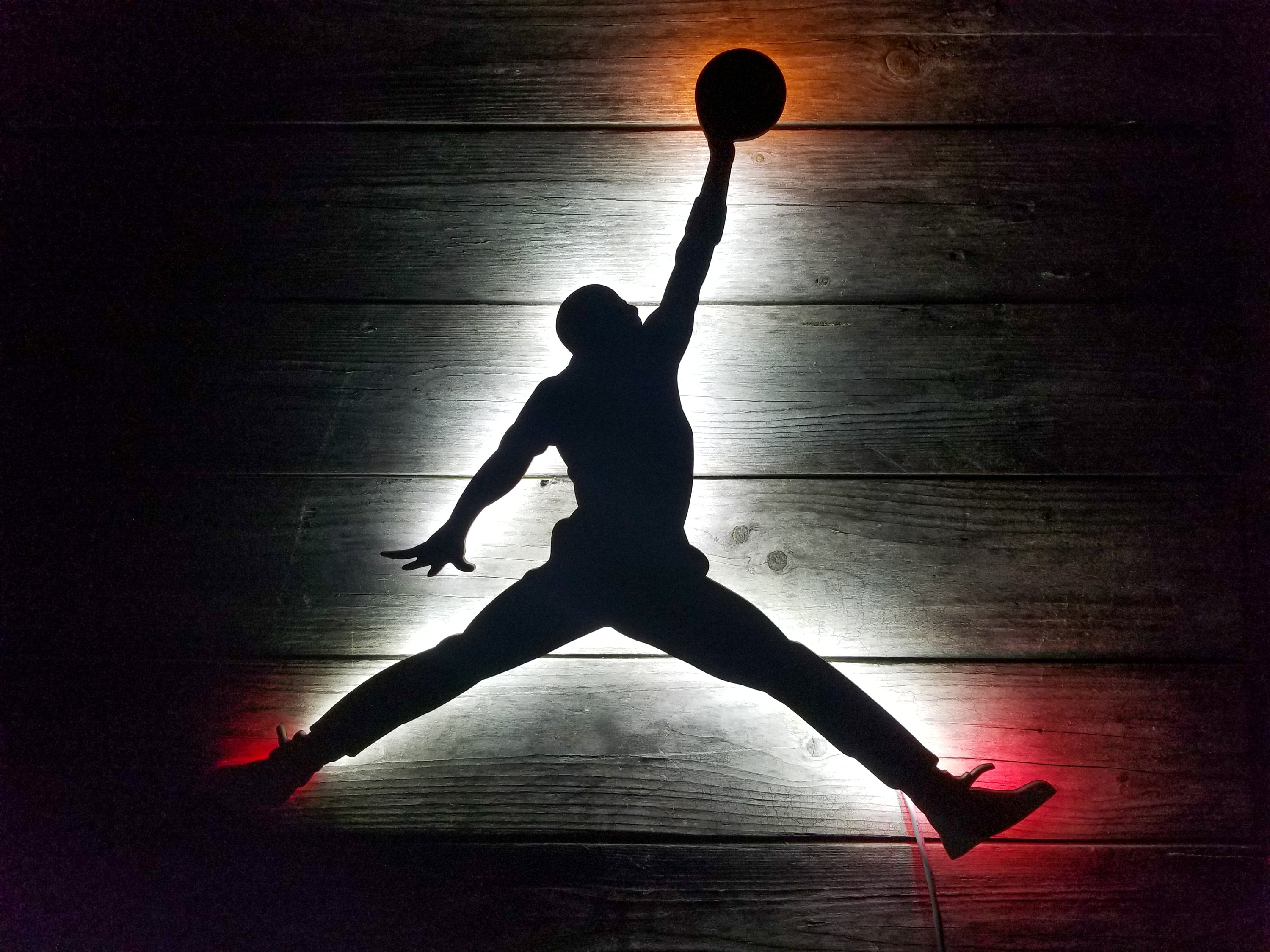 Pacífico Posible Inconsistente XL Michael Jordan Jumpman Wall Art Back Lit Sign - Etsy