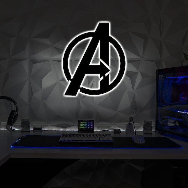 Avengers Logo Led Light - Etsy
