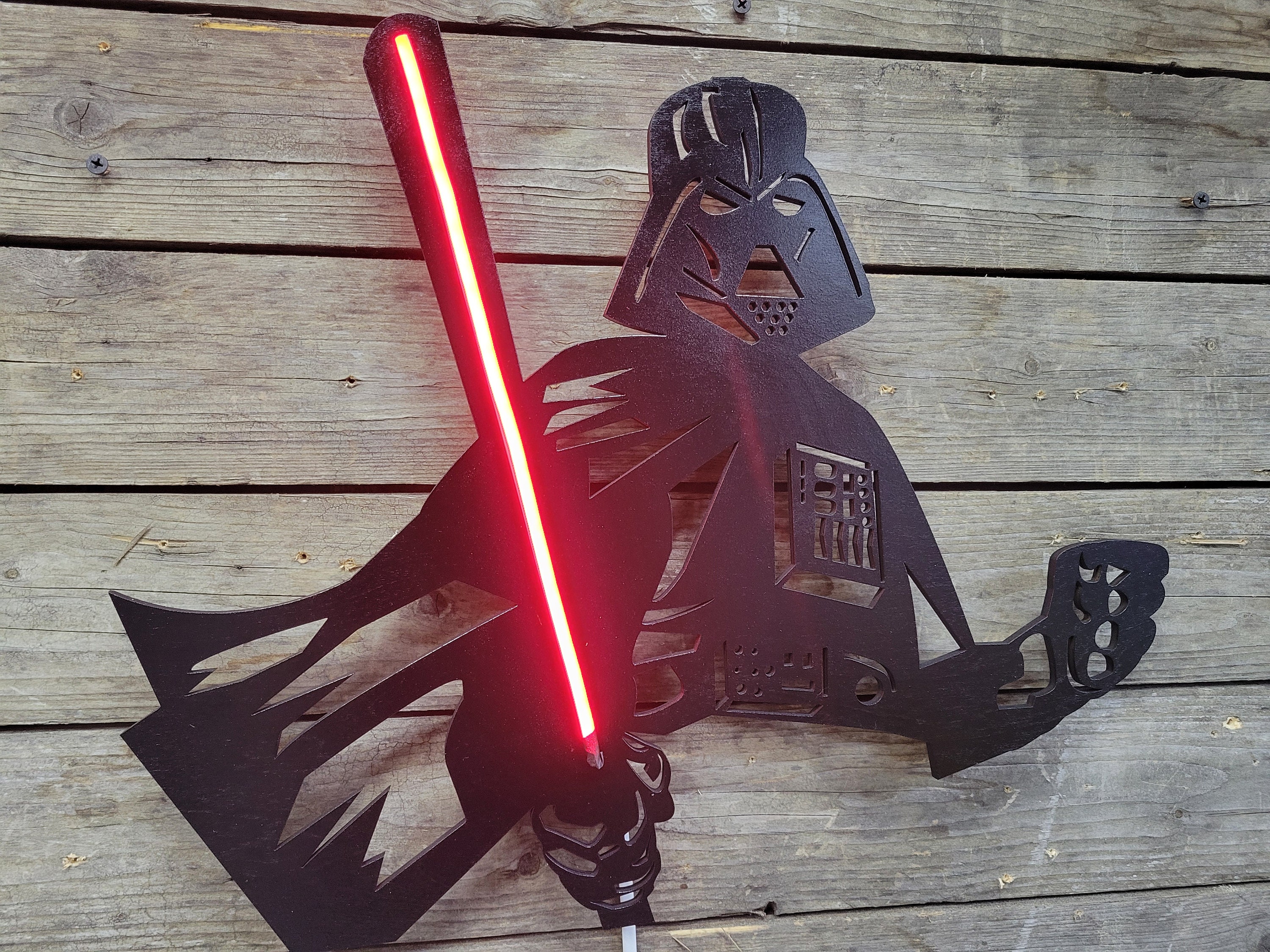 Darth Vader Lightsaber Neon Sign: Star Wars Wall Art - Etsy