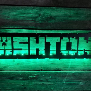 Personalized Minecraft Inspired Name / Screen Name LED Sign, Mine Craft ...