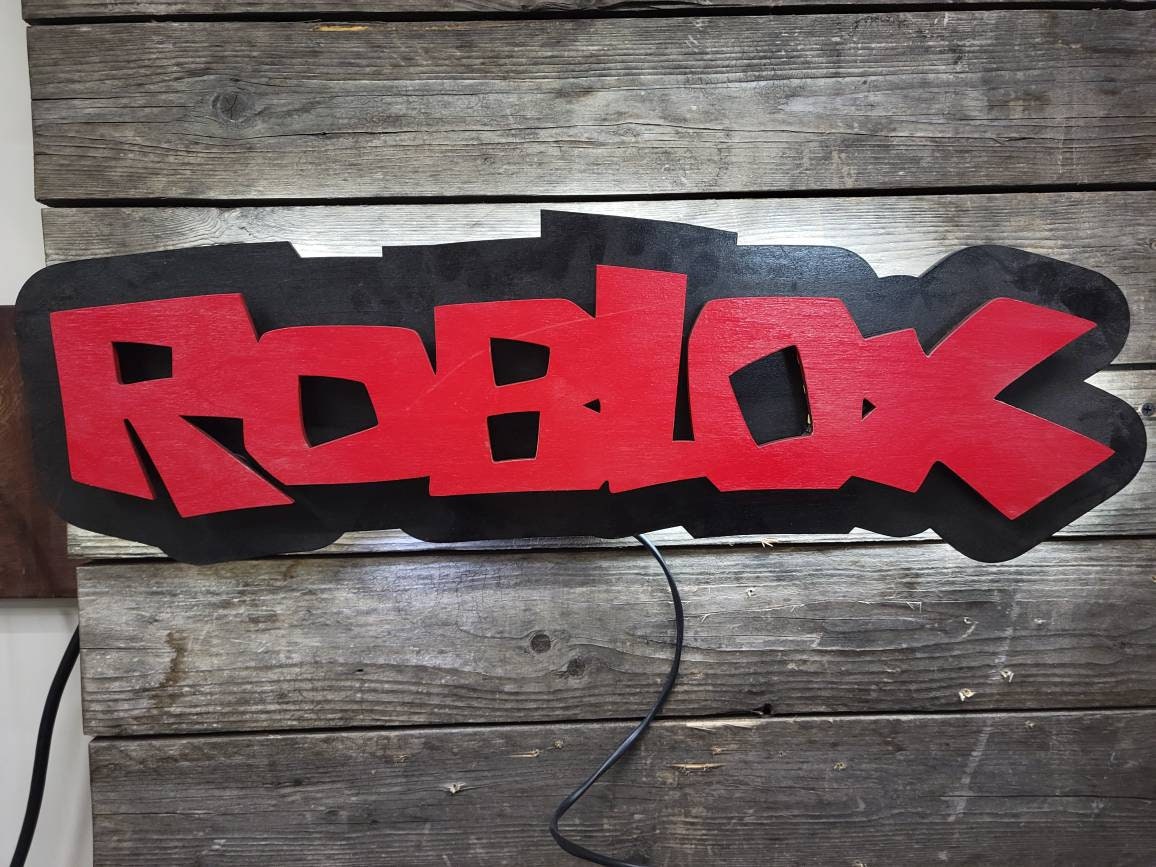 Roblox 2 Gaming LED Sign Video Game Art Game Room Décor 