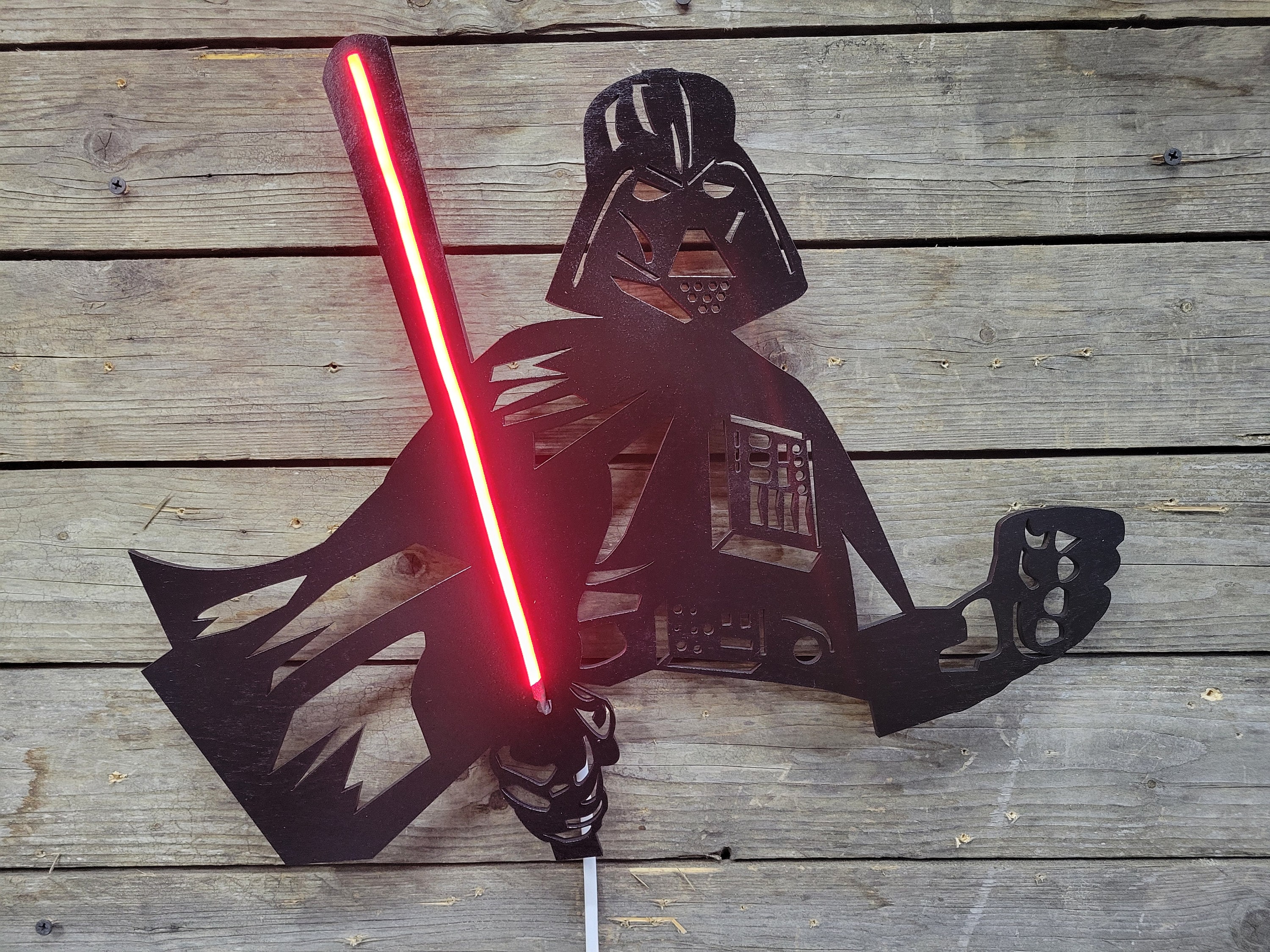 Darth Vader Lightsaber Neon Sign: Star Wars Wall Art - Etsy