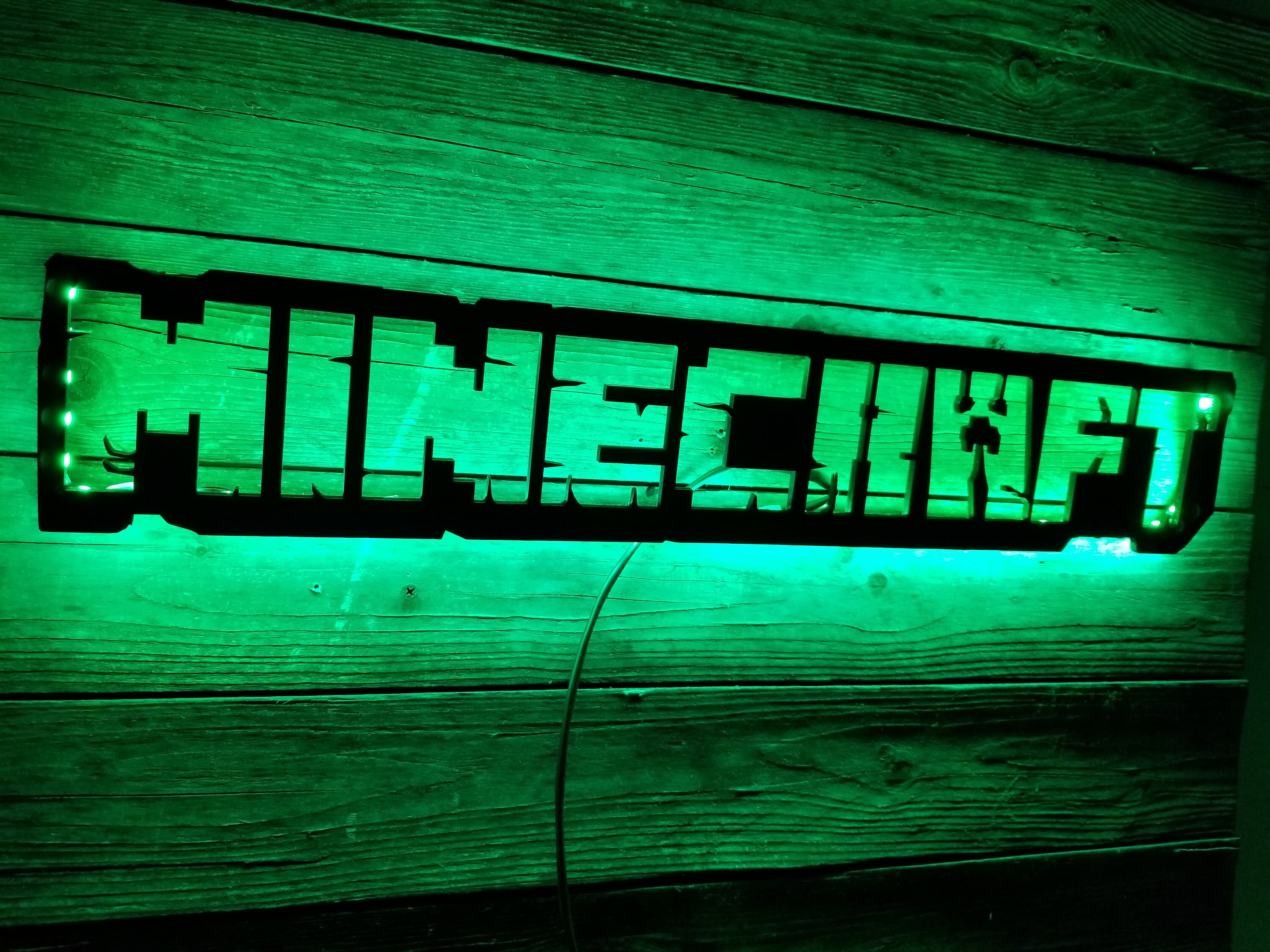 XL Minecraft Inspired Wall Art Mine Craft Video Game Art Etsy