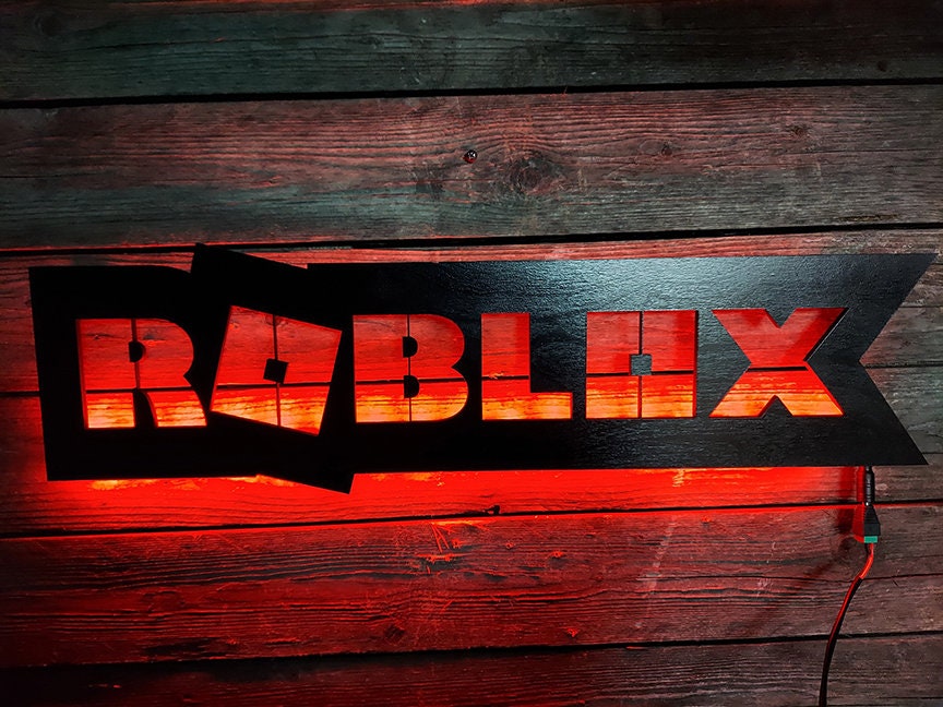 Roblox Gaming LED Sign Video Game Art Game Room Décor - Etsy