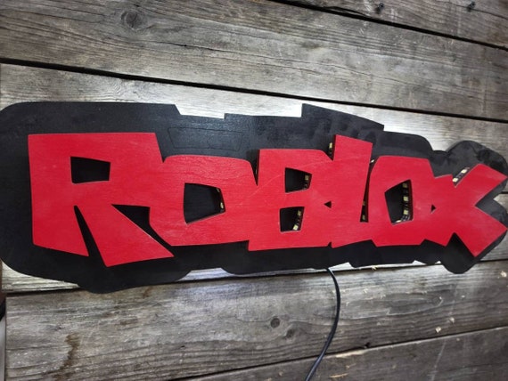 Roblox 2 Gaming LED Sign Video Game Art Game Room Décor 