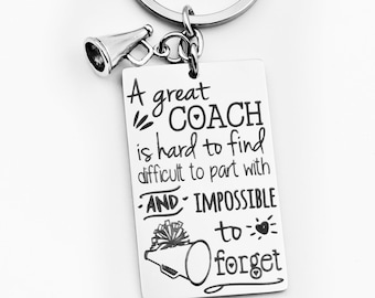 Cheer Coach key chain, gift for Cheer coach, cheerleading coach, thank you gift for coach, cheerleaders cheer team, team gift for teacher