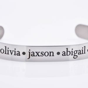 mothers Gift - bracelet for mom, custom bracelet with names, personalized cuff, mom, gift for Mom, Mothers day