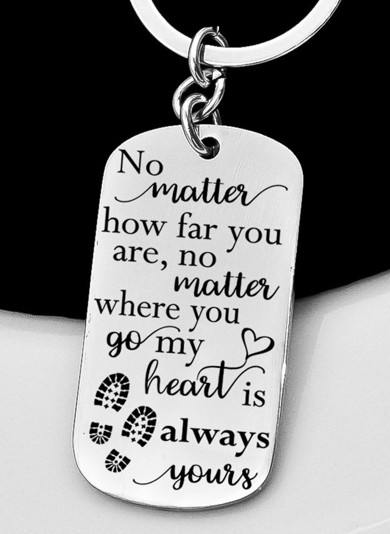 High quality keychain,military key chain deployment key chain keychain for wife or husband wedding anniversary gift