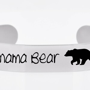 mama bear bracelet, jewelry, bracelet, personalized cuff, custom bracelet, mothers gift, mom, mama