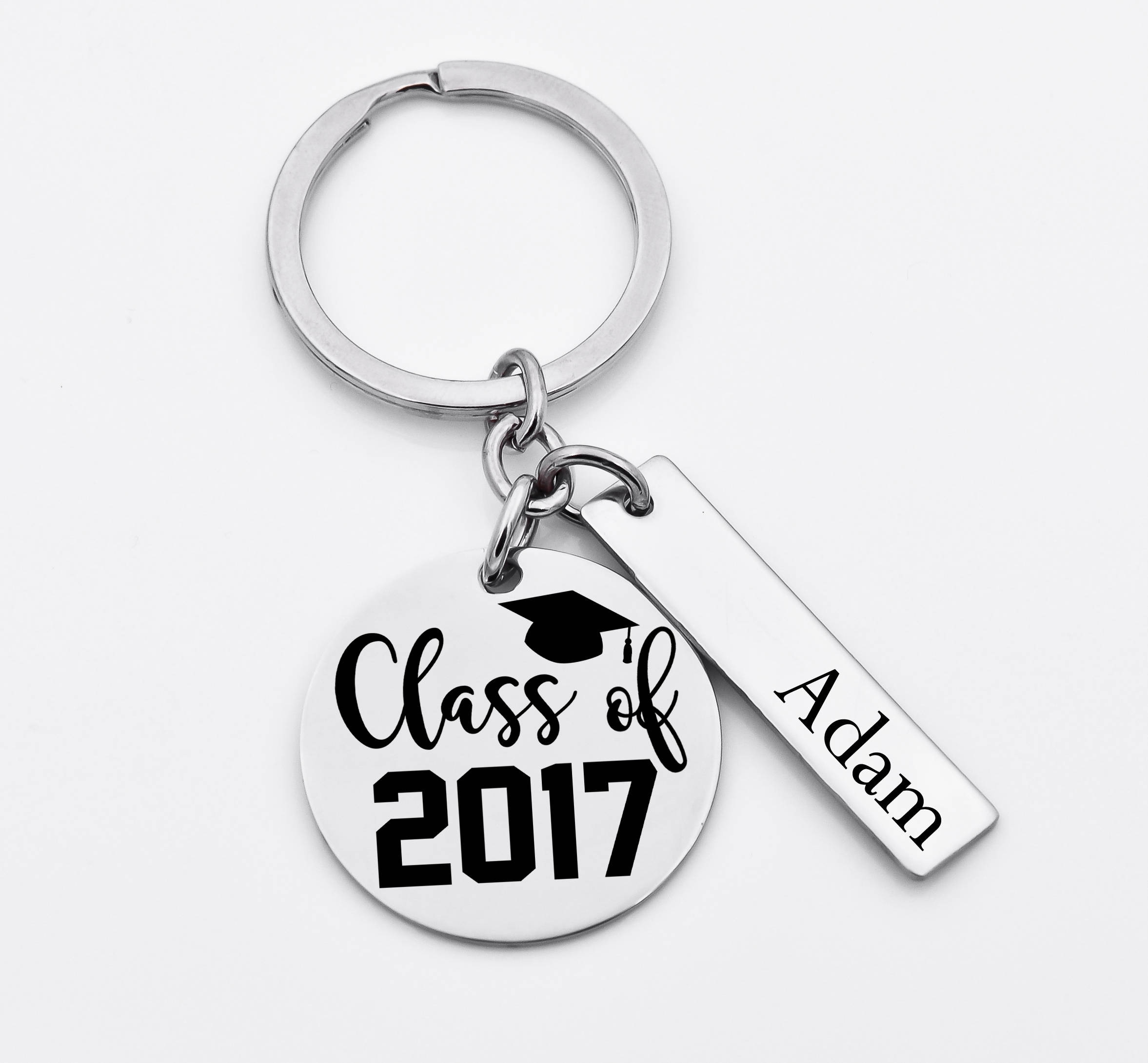 Student Org Key Chain Graduation Inspired Key Chain, Stainless Steel Key Chain, Personalized ...