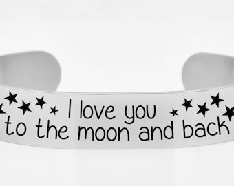 I love you to the moon and back bracelet, jewelry, bracelet