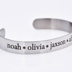 mothers Gift - bracelet for mom, custom bracelet with names, personalized cuff, mom, gift for Mom, Mothers day