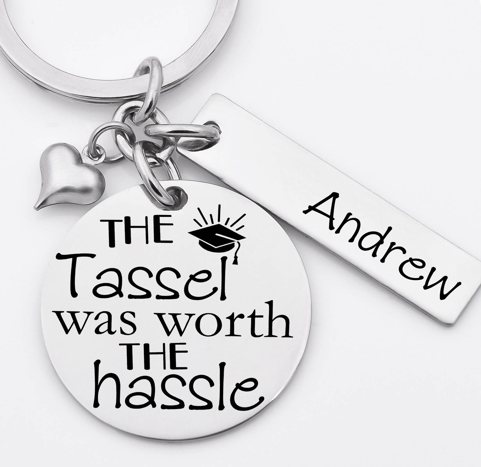 Graduation Inspired Key Chain, Stainless Steel Key Chain, Personalized ...