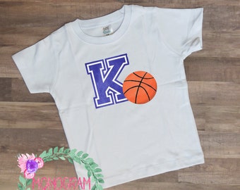 Custom Basketball Shirt - Wildcats Boy's Shirt - Kentucky Basketball - Boy's Basketball Shirt - Boy's Kentucky shirt - Monogram Layne