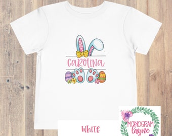 Egg-citing Easter Personalized Toddler Shirt