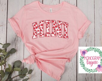 Mini Youth Valentine Shirt - Mini Heart Shirt - Valentine's Tee - Love Shirt - Mama and Mini shirts - Monogram Layne