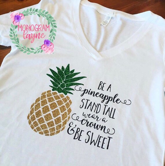 Pineapple top shirt monogram