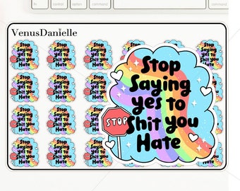 Snarky Planner Stickers, Sarcastic Motivational Stickers