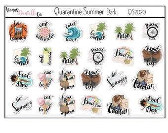 Summer Activity Planner Stickers, Summer Stickers Planner, Planner Stickers for Journal