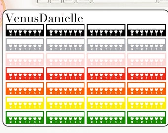 Habit Tracker Planner Stickers