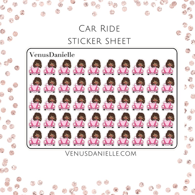 Road Trip Stickers, Staycation Stickers, Road Trip, Vacation Stickers, Car Stickers, Road Stickers, Planner Stickers image 1