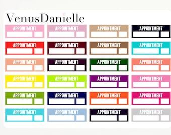 Appointment Label Sticker Sheet