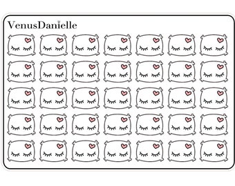 Pillow Planner Sticker Sheet