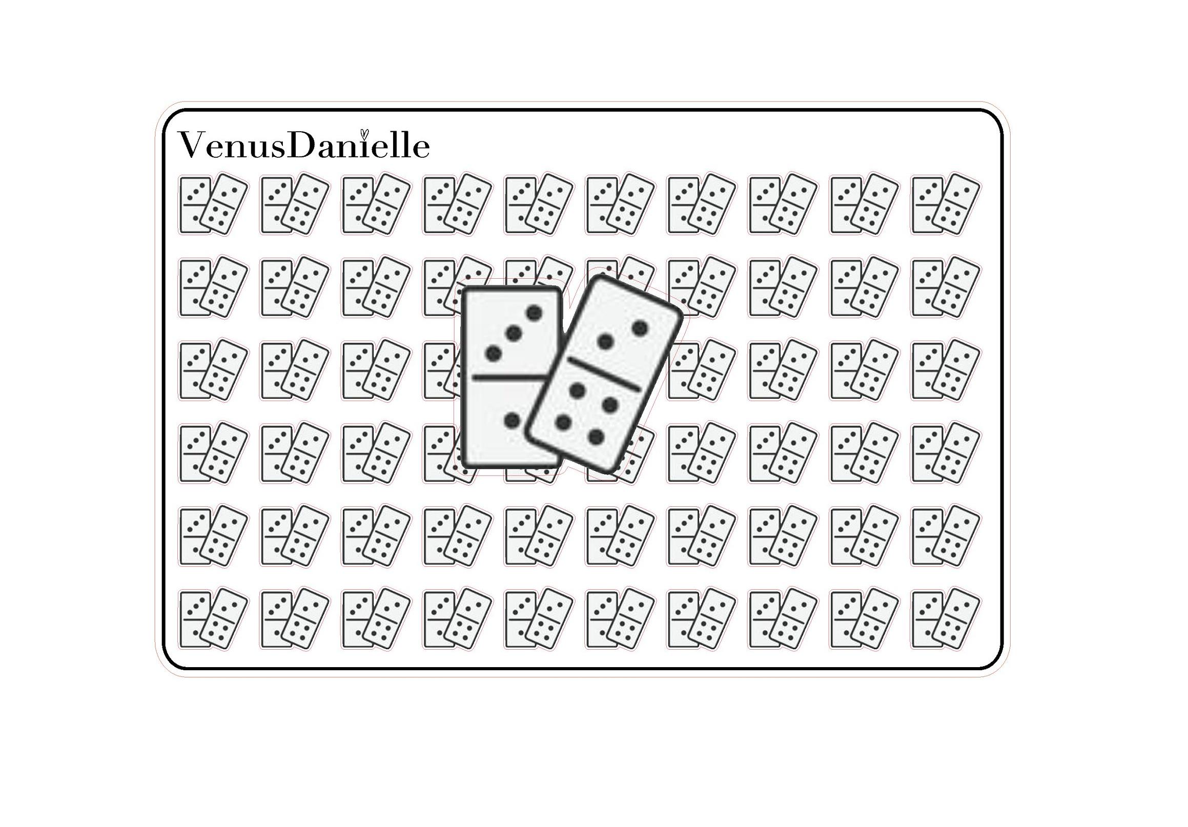 Dominoes Stickers, Game Night Planner Stickers, Dominio Sticker - Etsy