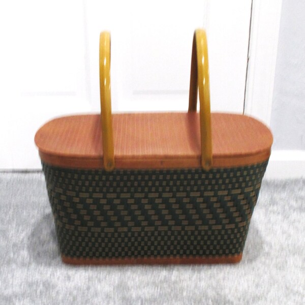 Wicker Picnic Basket Etsy