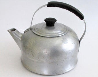 french Aluminium Kettle Vintage Kettle Military Camping