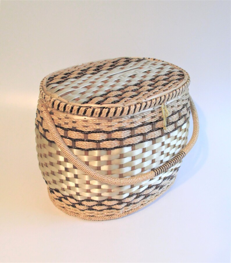 Dexter Brand Woven Plastic Sewing Basket Etsy
