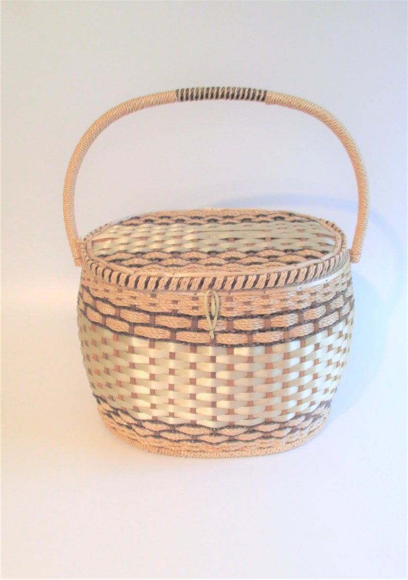 Dexter Brand Woven Plastic Sewing Basket Etsy