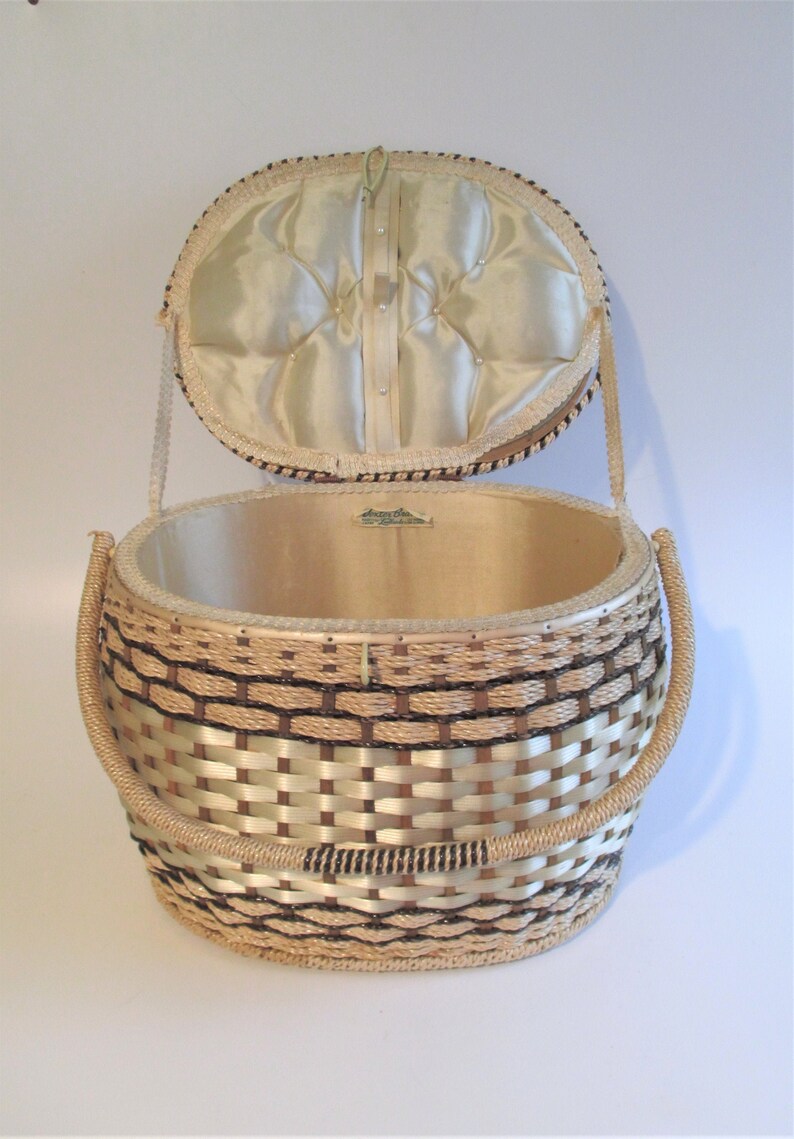 Dexter Brand Woven Plastic Sewing Basket Etsy